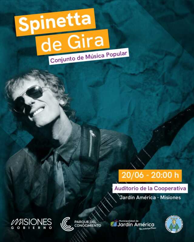 Spinetta vuelve a sonar en Jardín América con un concierto de la Orquesta de Música Popular 4 Jardín América recibirá un homenaje a Spinetta con entrada libre