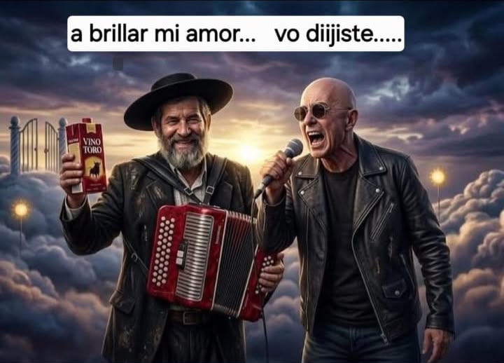 Moni Encina y el Indio Solari