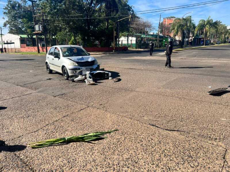 Habría ignorado la luz roja y terminó hospitalizada tras un choque en Posadas 3 Posadas: buscan determinar responsabilidades en un choque que dejó una mujer herida