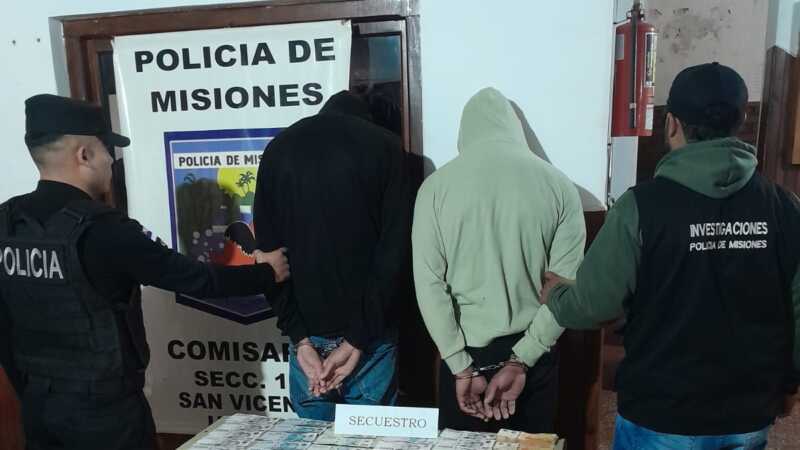 San Vicente: detuvieron a dos sospechosos por una serie de robos robos