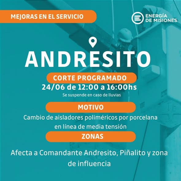 Energía de Misiones moderniza la línea troncal de Andresito: una obra estratégica para el norte misionero 10 corte andresito 3 - 9