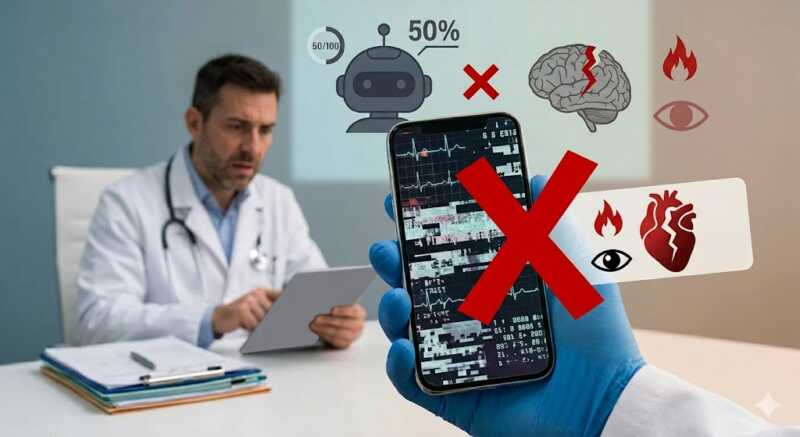 Advierten que el 50% de las respuestas médicas generadas por inteligencia artificial contienen errores diagnosticos IA - 1