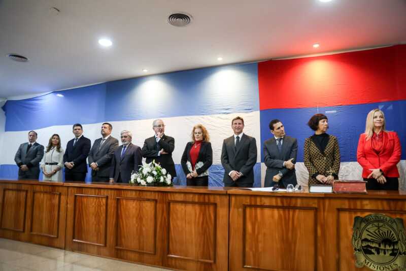 Andrés Poujade juró como nuevo ministro del Superior Tribunal de Justicia de Misiones 3 passalacqua - 2