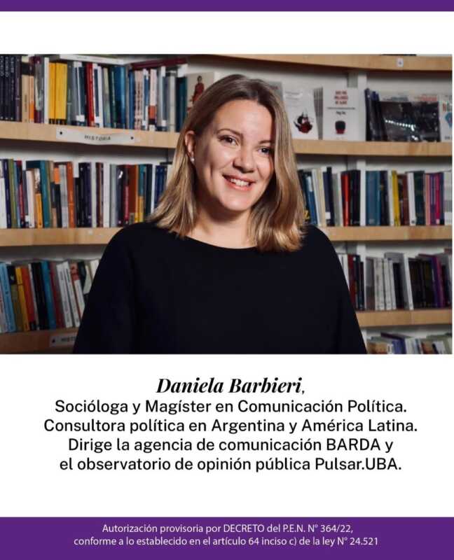 Carla Chini: “Detrás del voto hay mucho más que una decisión electoral” 3 La actividad organizada por UNISUD buscará profundizar el análisis sobre opinión pública, estrategia política y comunicación electoral junto a la referente Daniela Barbieri.