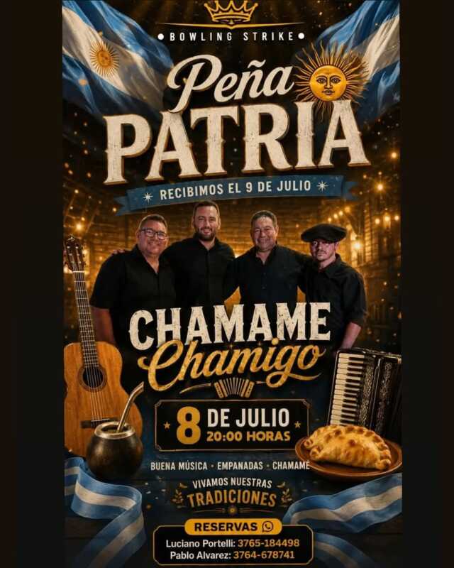 Chamamé, baile y tradición en una Peña Patria en Posadas