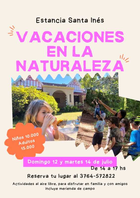Agenda cultural para las vacaciones de invierno: todas las actividades del 10 al 12 de julio en Posadas y la región 3 Agenda cultural para las vacaciones de invierno
