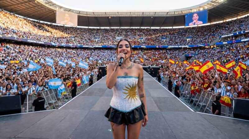María Becerra cantará el Himno Nacional en la final del Mundial Becerra