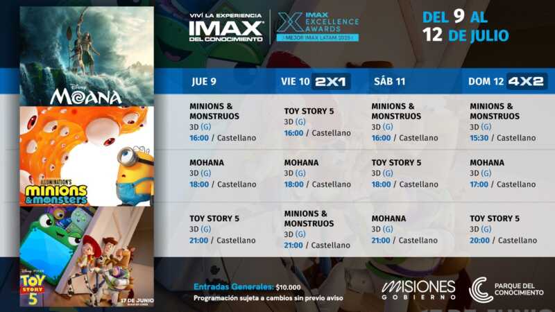 El IMAX del Conocimiento inaugura las vacaciones con una cartelera familiar en 3D 2 El IMAX del Conocimiento propone cine, aventura y diversión en estas vacaciones