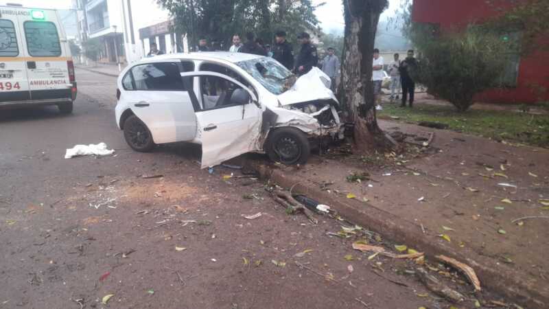 Choque fatal en Eldorado: murieron dos jóvenes y otras tres personas resultaron heridas Choque Eldorado