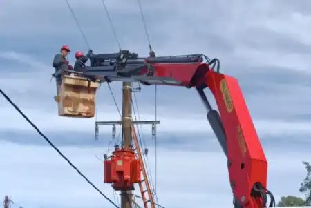 Santo Pipó: Energía de Misiones finalizó una obra eléctrica para mejorar el abastecimiento de agua potable Energia Misiones