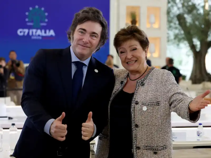 Georgieva llega a la Argentina para reunirse con Milei y recorrer Vaca Muerta Georgieva Milei