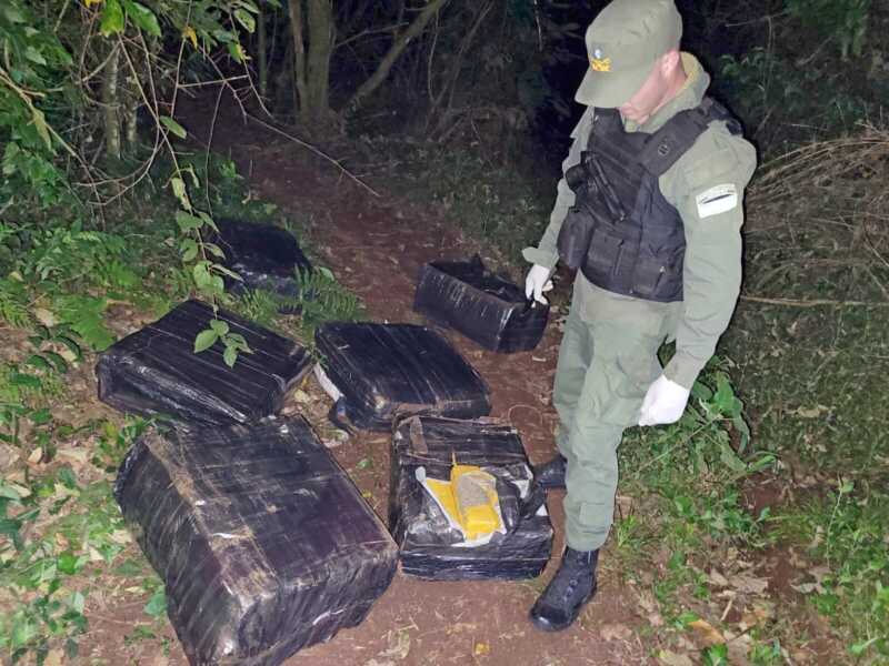 Decomisaron más de 217 kilos de marihuana valuados en más de $828 millones en la frontera de Misiones Marihuana