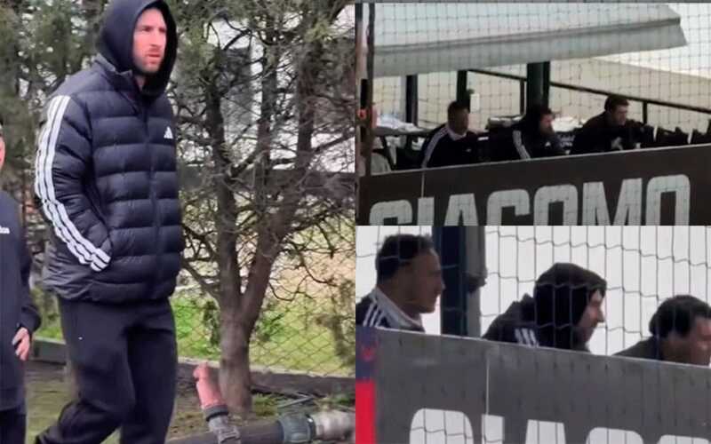 Messi volvió a mostrarse en público en un partido del ascenso argentino Messi