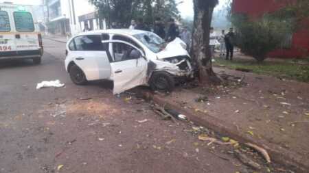 choque fatal en Eldorado