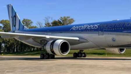 Esta locura: Aerolíneas Argentinas suma un tercer vuelo especial a Nueva York por la alta demanda para la final del Mundial vuelo aerolíneas argentinas mundial