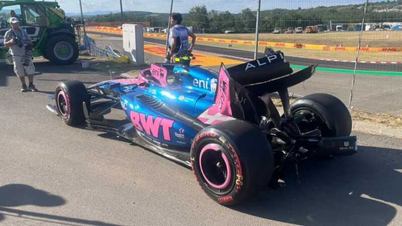 Colapinto sufrió un accidente en la segunda práctica del GP de Hungría, pero estará para la clasificación 3 WhatsApp Image 2026 07 24 at 16.31.38 1 - 2
