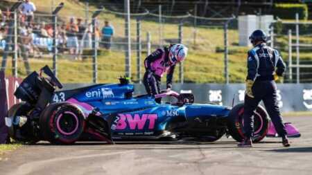 Colapinto sufrió un accidente en la segunda práctica del GP de Hungría, pero estará para la clasificación Colapinto