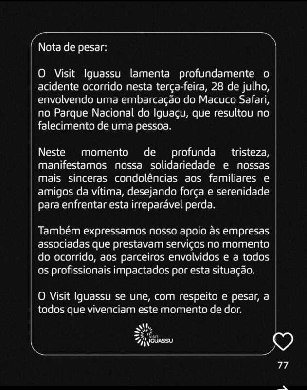 Tragedia en Cataratas: confirmaron la muerte de uno de los turistas tras el accidente del bote en el lado brasileño 3 WhatsApp Image 2026 07 28 at 16.37.34 - 2