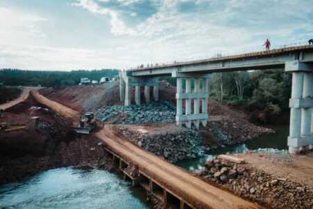 Reabrieron el paso provisorio sobre el arroyo Pindaytí