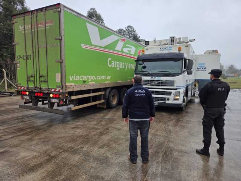 Aduana incautó cargamento ilegal valuado en más de $500 millones rumbo a Buenos Aires, con origen en Misiones aduana