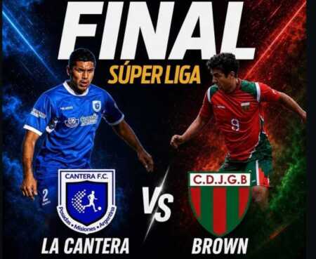 La Cantera y Jorge Gibson Brown jugarán la gran final de la Súperliga Posadeña este sábado 11 de julio en el estadio de Guaraní Antonio Franco. El campeón se definirá a partido único.
