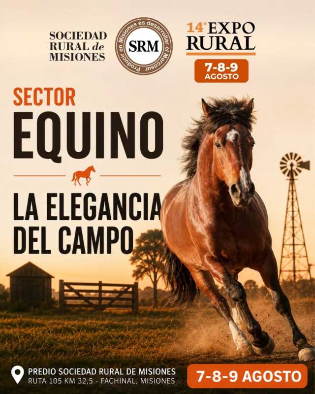 Expo Rural Misiones 2026: "Vamos con seis toros, seis vaquillas y 40 terneros"