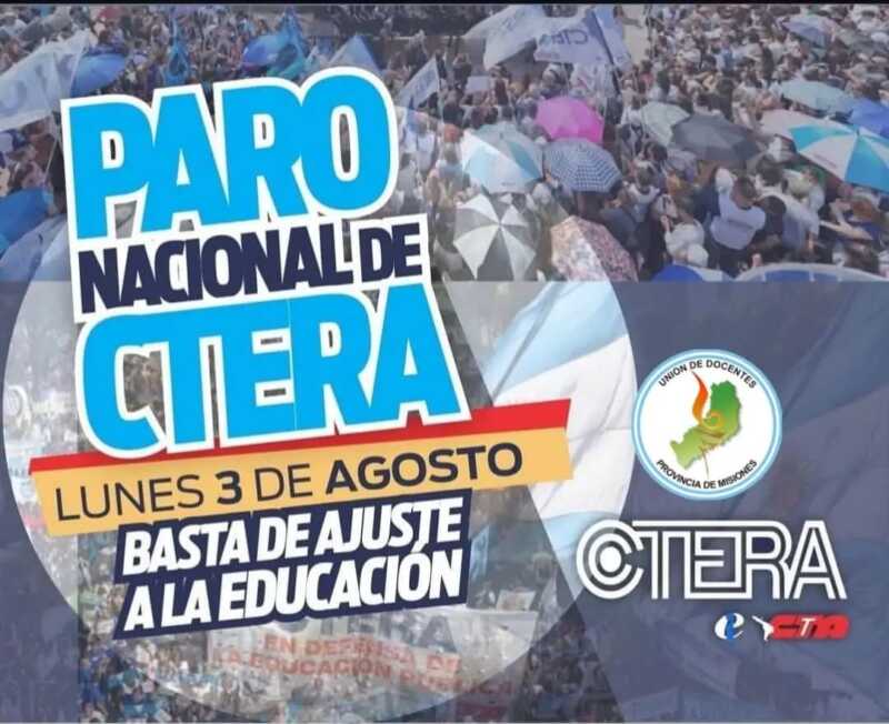 Paro nacional: la adhesión de gremios de Misiones impactará en el inicio de clases 3 760671904 1521412850029439 3404195816919346035 n - 2