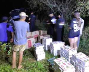 Apóstoles: encontraron un auto robado con $13 millones en cigarrillos de contrabando Cigarrillo
