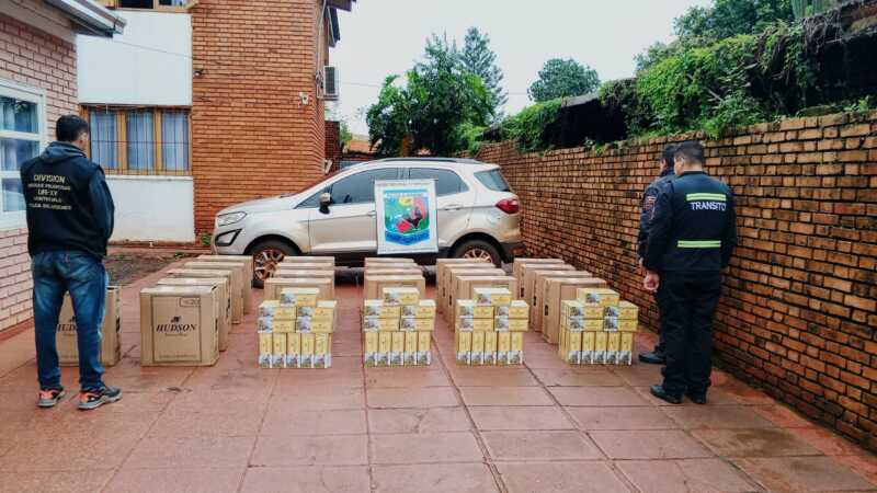 Incautaron cigarrillos por más de $215 millones en Bernardo de Irigoyen y Montecarlo 2 Incautaron