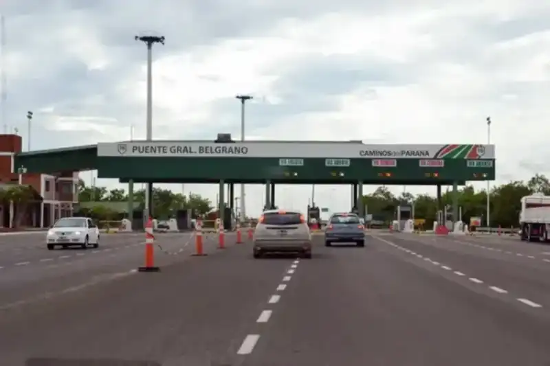 Puente Chaco-Corrientes: el peaje pasará de $1.500 a $3.480 Puente Peaje