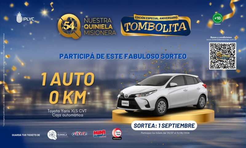 TOMBOLITA ANIVERSARIO 2026 AUTO - 2