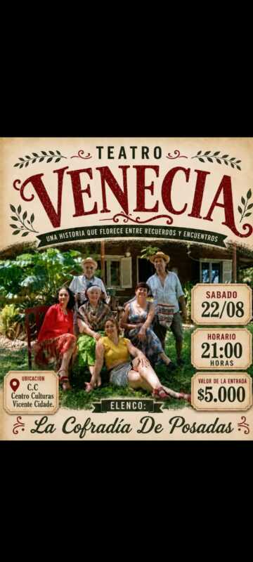 Fin de semana cultural en Misiones: recitales, teatro, cine, talleres y mucho más 21 WhatsApp Image 2026 08 20 at 19.27.48 9 - 20