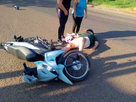 menor herida en choque auto moto en Posadas