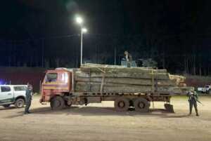 secuestro de madera nativa en Dos de Mayo