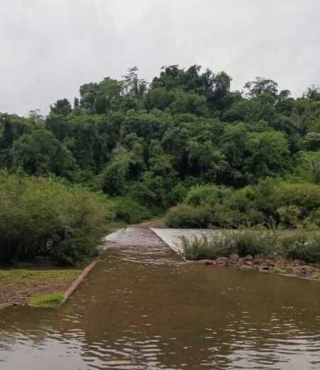 Cerraron el acceso al Parque Moconá por la crecida del arroyo Yabotí Yabotí