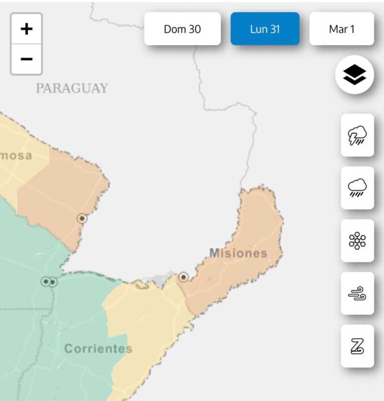 Tormentas fuertes en Misiones: rige alerta naranja y amarilla para este lunes 5 dos - 4