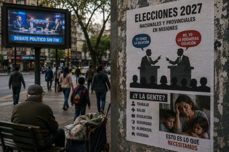 Elecciones y realidad social: Mientras la política se devora a sí misma, la gente se quedó sin futuro 4 elecciones politica misiones 3 - 3
