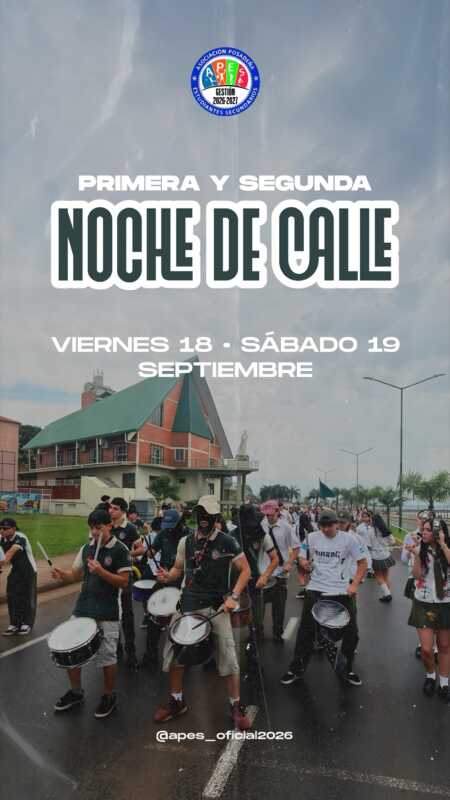 Estudiantina 2026: APES confirmó las fechas para las primeras noches de calle 3 801284324 17909117769497863 1044142266878765146 n - 2