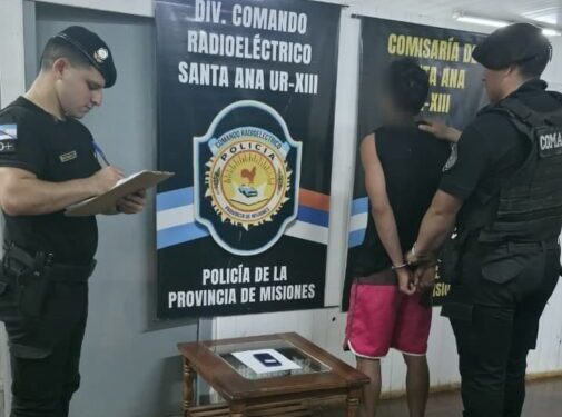 Detenido Apostoles cheque