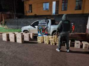 Eldorado: la Policía secuestró 13.740 paquetes de cigarrillos tras una persecución Eldorado Cigarrillo