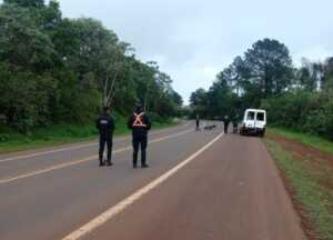 Motociclista de 18 años quedó en grave estado tras chocar con una camioneta en la Ruta 14 Moto