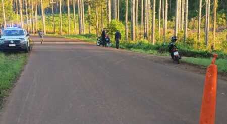 Caraguatay: motociclista murió tras despistar con su moto en la ruta provincial 212 Motociclista