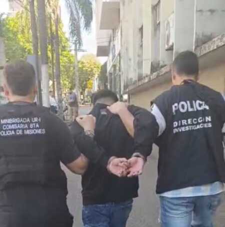 Detuvieron a “Tico”, uno de los principales sospechosos por el robo de celulares en Posadas Tico CELULAR