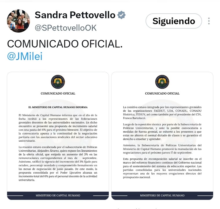 Gremios universitarios pararán este miércoles tras fracasar la reunión con el Gobierno por un aumento salarial 3 WhatsApp Image 2026 09 01 at 18.30.30 1 - 2