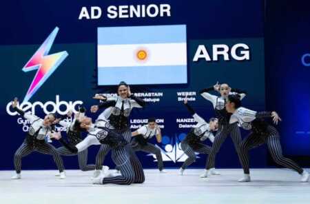 “Fue un sueño”: Abril Leguizamón, la primera misionera en llegar a una final mundial de gimnasia aerobica abril gimnasta