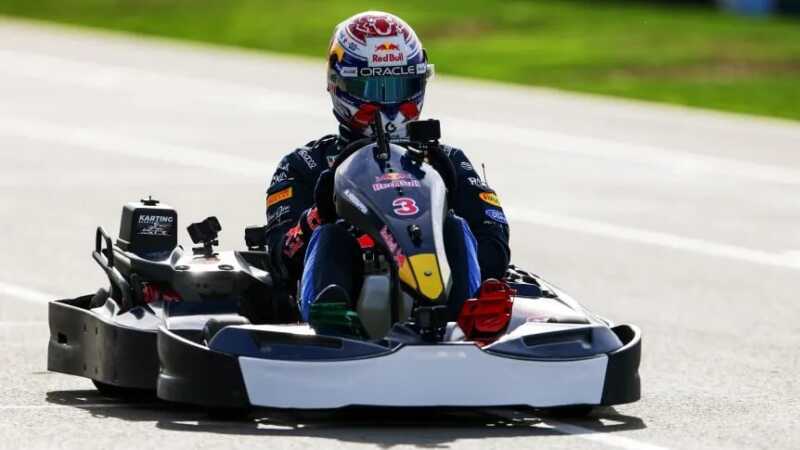 “Mad Max” lo hizo de nuevo: en tan solo 14 vueltas, Verstappen ganó el desafío de los 100 pilotos en karting Max Verstappen
