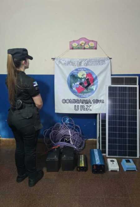 Recuperaron paneles solares robados que eran ofrecidos por Marketplace panel
