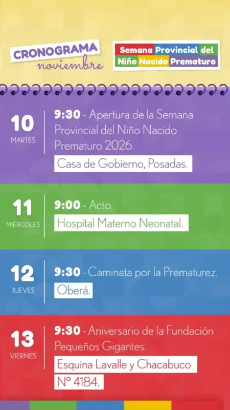 Misiones impulsará actividades para visibilizar los derechos de los niños prematuros 3 prematuros - 2